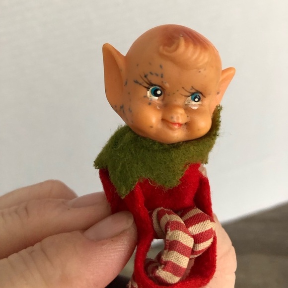 Vtg Naughty Elf Triplets Holiday Decor - Picture 9 of 11